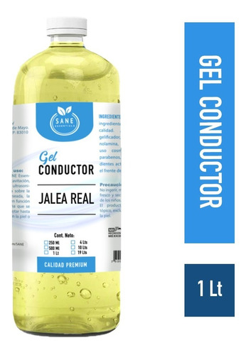 Gel Conductor Jalea Real Hipoalergénico Humectante 1 Litro