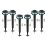 6pcs Repelente Solar Ultrassônico Susto Pragas Cobras Ratos