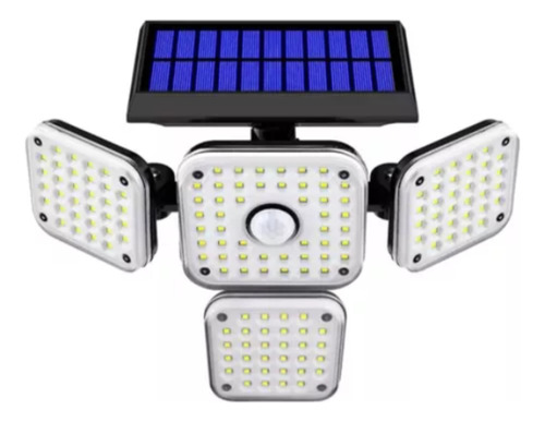 Lampara Con Panel Solar, Control Modos Luz Sensor Movimiento
