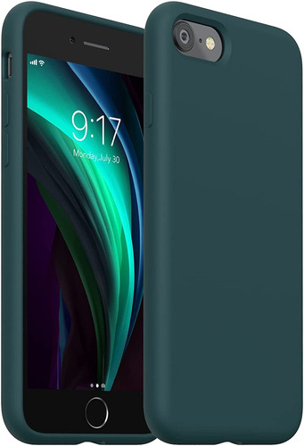 Funda Ouxul Para iPhone SE 2020/iPhone 7/8 (verde Oscuro)