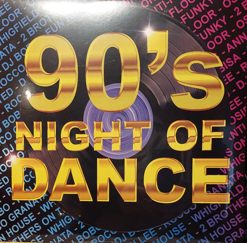 Lp Vinilo 90's Night Of Dance Nuevo Sellado Versión Del Álbum Estándar