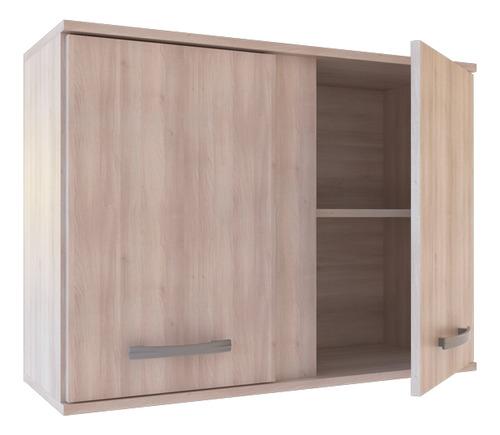 Mueble De Cocina Alacena 0.80 Organizador Revestida Premium Color Abedul