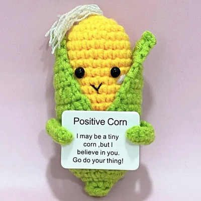 Pepino Positivo Elote Maíz Crochet Adorno Lindo %$#^%$