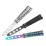 3 Pack Butterfly Knife Trainer With Spanner, Butterfly ...