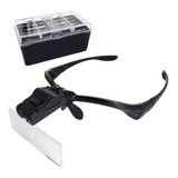 Oculos Lupa 5 Lentes Led Profissional Estetica Cilios Cabeça