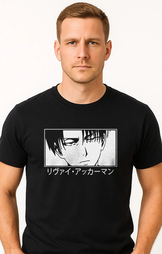 Playera Attack On Titan Levi Ackerman Shingeki Unisex Anime