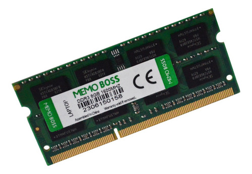 Memoria Ram Memo Boss 8g Ddr3 1600 Mhz Sodimm Pc3-12800 1.5v