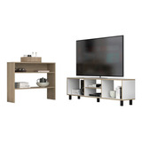 Rack Tv 65  + Arrimo Beijing Nomik - Blanco / Rovere