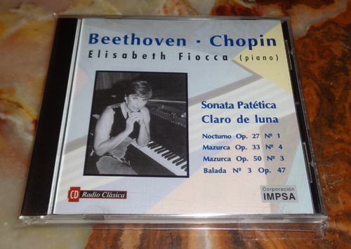 Elisabeth Fiocca / Beethoven / Chopin - Sonata - Cd Arg.