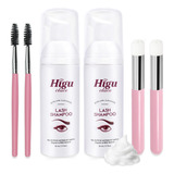 Higu Clace Hg Lash - Kit De 2 Champu Para Pestanas, 3.4 Fl O