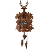Reloj De Cuco De Madera Artesanal Grande Mx015-2
