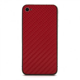 Styker Skin Premium Fibra De Carbono Vermelho iPhone 4 4s