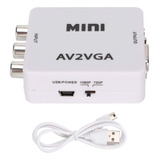 Convertidor Vga A Rca (amarillo, Rojo, Blanco) 