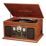 Victrola Tocadiscos Grabable Sherwood 7 En 1 Con Bluetooth 