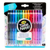 Bolígrafos De Gel Lavables Crayola Take Note! X 14 Unidades