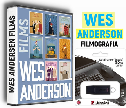  Usb Con Peliculas De Wes Anderson Filmografia