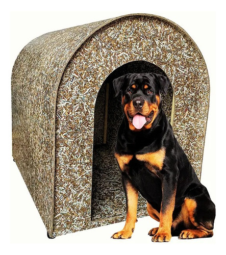 Cama Cachorro Casinha Madeira Ecológica N6 Casa Enorme Pets