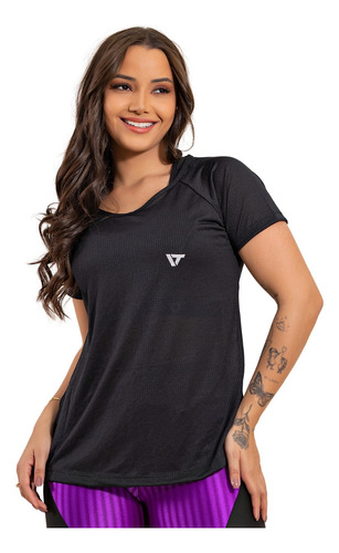 Camiseta Feminina Dry Fit Blusa Blusinha Fitness Comprida