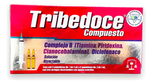 Tribedoce Compuesto Complejo B, Diclofenaco C/3 Ampolletas