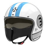 Casco Hawk 721 Torino 3 Abierto Vintage Cafe Racer M Om