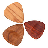 3 Piezas Púa De Madera Para Guitarra Acústica Plectrum