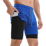 Pantalones Cortos Para Entrenamiento, Bolsillos Lixada Con P