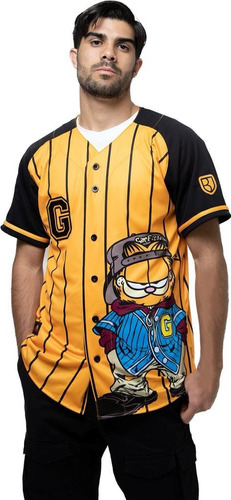 Camiseta Baseball Jersey Garfield Beisbol Cartoon Vintage