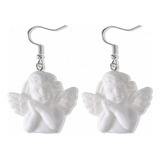 Aretes Barrocos Con Diseño Angel Cupido Para Mujeres Y Niñas