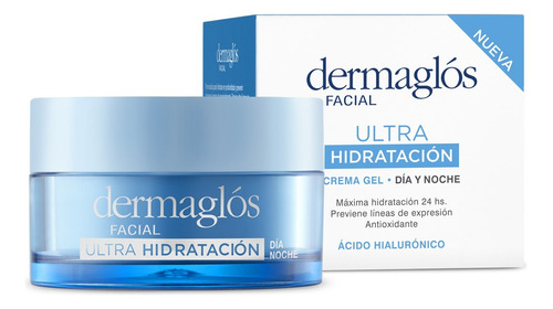 Crema Gel Dermaglos Ultra Hidratacion Facial Dia Noche X 50g