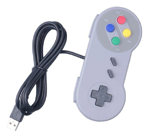 Kit 2 Controles Do Super Nintendo Snes Usb Retro Pc