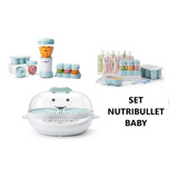 Set Completo Alimentos Para Bebés Y Niños Nutribullet Baby