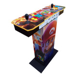 Tablero Arcade Doble Con Base Mario Bros Sanwa