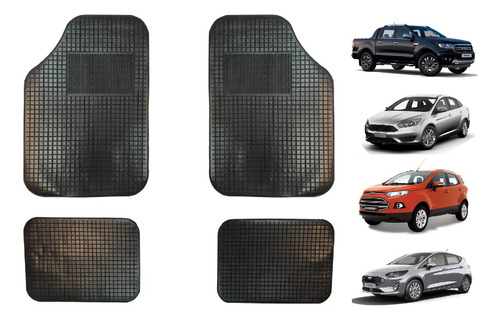 Cubre Alfombra 4 Piezas Ford Ecosport Fiesta Focus Ranger 