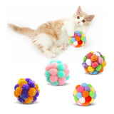 Juguetes Interactivos Para Gatos, 5 Bolas Con Campanas