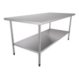 Mesa De Manipulação Total Inox Metalcubas Ba 190x90 Cm