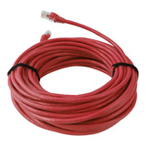 Cabo Lan Utp 4p Cat6 Vermelho Crimpado Furukawa Sohoplus 10m