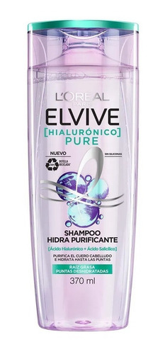 Shampoo Elvive Hialurónico Pure Cabello Graso