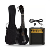 Ukelele Electroacustico Soprano +ampli +funda Acolch +cable