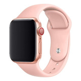 Extensible Para Iwatch Silicon Compatible 38/40/41mm Rosa