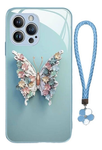 Carcasa Protectora Del Teléfono Móvil Con Patrón Mariposa 3d