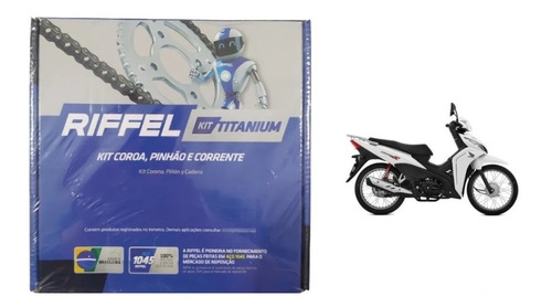 Kit Transmision P/ Honda New Wave 110 S Riffel 37 - 14 