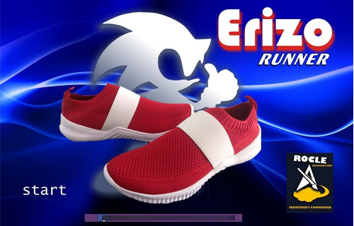 Tenis Erizo Runner  Exclusivos Inspirados En Sonic 