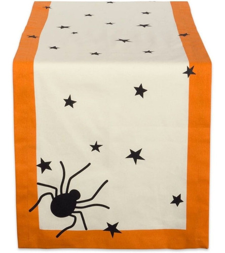 Dii Halloween Camino De Mesa Araña Guia Mantel Estrellas