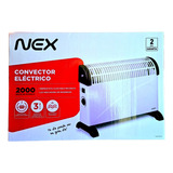 Estufa Calefactor Convector Eléctrico 2000w 3 Niveles Nex 