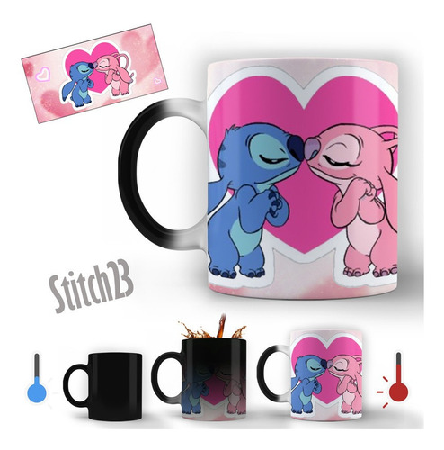 Taza Mágica Modelo Stitch Diseño 23 Personalizable