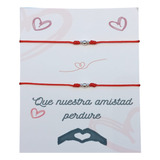 Pulseras Hilo Rojo Plata, Amistad