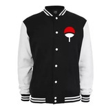 Jaqueta College Moletom Blusa De Frio Naruto Clã Uchiha