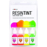 Artresin Kit 4 Pigmentos Tinta Neon Resina Epoxi Epoxica