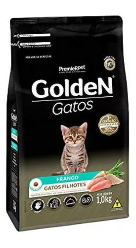 Golden Gatos Filhotes Sabor Frango 1kg