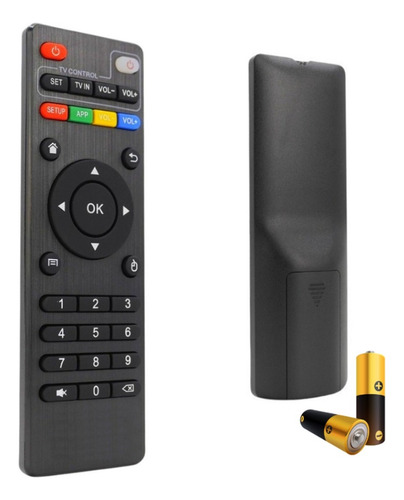 Controle Remoto Smart Tv Box + Pilhas De Brinde